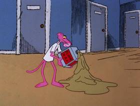 Screenshots from the 1979 DePatie Freleng cartoon Doctor Pink