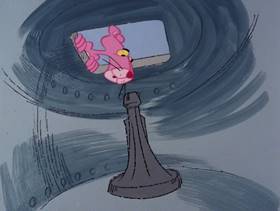 Screenshots from the 1979 DePatie Freleng cartoon Pink Suds