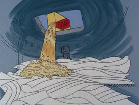 Screenshots from the 1979 DePatie Freleng cartoon Pink Suds