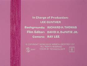 Screenshots from the 1979 DePatie Freleng cartoon Pink Suds