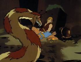Screenshots from the 1980 Ruby-Spears cartoon Harvest of Doom