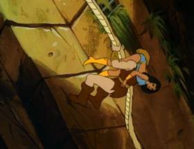 Screenshots from the 1980 Ruby-Spears cartoon Harvest of Doom