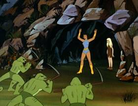 Screenshots from the 1980 Ruby-Spears cartoon Harvest of Doom