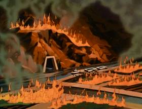 Screenshots from the 1980 Ruby-Spears cartoon Harvest of Doom