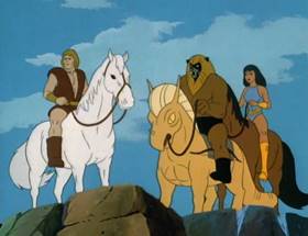 Screenshots from the 1980 Ruby-Spears cartoon Harvest of Doom