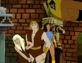 Screenshots from the 1980 Ruby-Spears cartoon Harvest of Doom