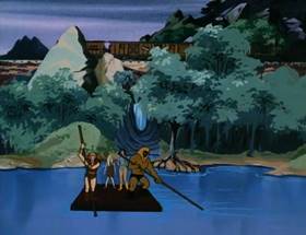 Screenshots from the 1980 Ruby-Spears cartoon Harvest of Doom