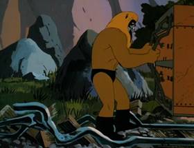 Screenshots from the 1980 Ruby-Spears cartoon Harvest of Doom