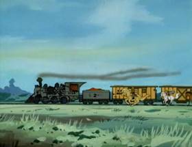 Screenshots from the 1980 Ruby-Spears cartoon Harvest of Doom