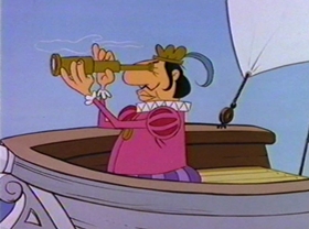 Screenshots from the 1981 Warner Bros. cartoon Bugs Bunny: All American Hero