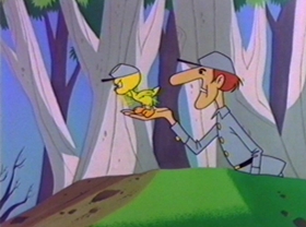 Screenshots from the 1981 Warner Bros. cartoon Bugs Bunny: All American Hero