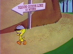 Screenshots from the 1981 Warner Bros. cartoon Bugs Bunny: All American Hero