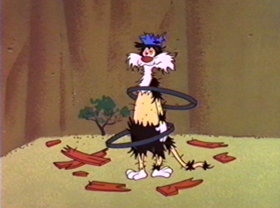 Screenshots from the 1981 Warner Bros. cartoon Bugs Bunny: All American Hero