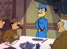 Screenshots from the 1981 Warner Bros. cartoon Bugs Bunny: All American Hero