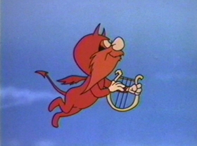 Screenshots from the 1981 Warner Bros. cartoon Bugs Bunny: All American Hero