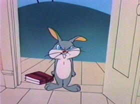 Screenshots from the 1981 Warner Bros. cartoon Bugs Bunny: All American Hero