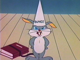 Screenshots from the 1981 Warner Bros. cartoon Bugs Bunny: All American Hero