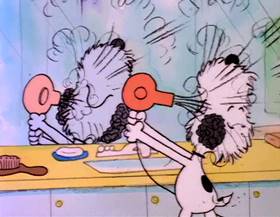 Screenshots from the 1984 Bill Melendez Productions cartoon It