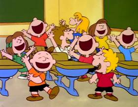 Screenshots from the 1984 Bill Melendez Productions cartoon It