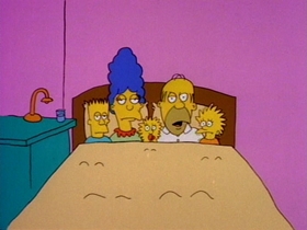 Screenshots from the 1987 Gracie Films cartoon Good Night