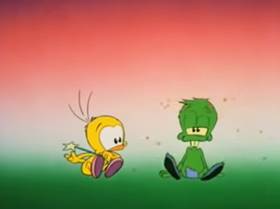 Screenshots from the 1987 Brizzi Films cartoon La marguerite