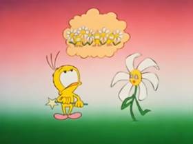 Screenshots from the 1987 Brizzi Films cartoon La marguerite