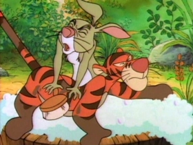 Screenshots from the 1988 Disney Television Animation cartoon Stripes