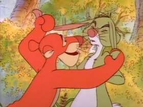 Screenshots from the 1988 Disney Television Animation cartoon Stripes