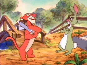 Screenshots from the 1988 Disney Television Animation cartoon Stripes