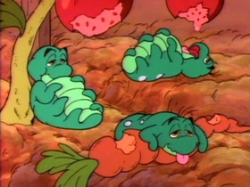 Screenshots from the 1988 Disney Television Animation cartoon Stripes