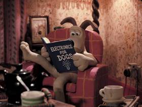 Screenshots from the 1989 Aardman cartoon A Grand Day Out