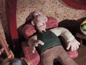 Screenshots from the 1989 Aardman cartoon A Grand Day Out