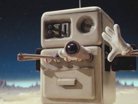 Screenshots from the 1989 Aardman cartoon A Grand Day Out