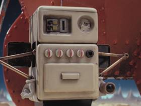 Screenshots from the 1989 Aardman cartoon A Grand Day Out