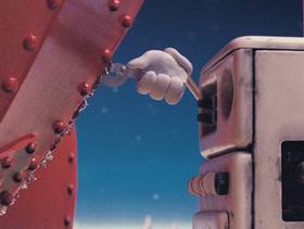 Screenshots from the 1989 Aardman cartoon A Grand Day Out