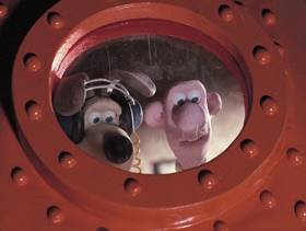 Screenshots from the 1989 Aardman cartoon A Grand Day Out