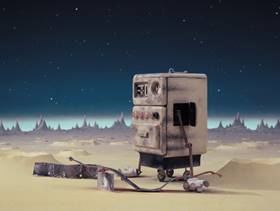 Screenshots from the 1989 Aardman cartoon A Grand Day Out