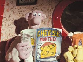 Screenshots from the 1989 Aardman cartoon A Grand Day Out