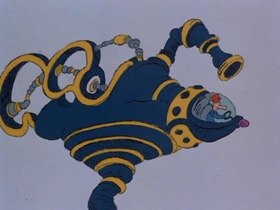 Screenshots from the 1989 Bakshi Animation cartoon The Butter Battle Book