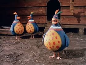 Screenshots from the 1989 Aardman cartoon Creature Comforts