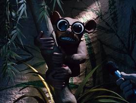 Screenshots from the 1989 Aardman cartoon Creature Comforts