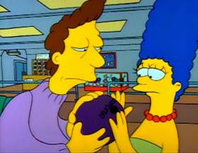 Screenshots from the 1990 Gracie Films cartoon Life on the Fast Lane