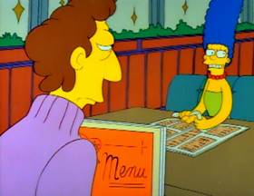 Screenshots from the 1990 Gracie Films cartoon Life on the Fast Lane