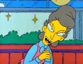 Screenshots from the 1990 Gracie Films cartoon Life on the Fast Lane