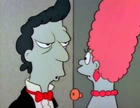 Screenshots from the 1990 Gracie Films cartoon Life on the Fast Lane