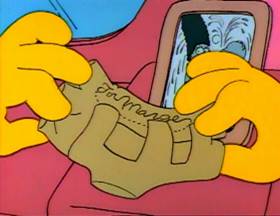 Screenshots from the 1990 Gracie Films cartoon Life on the Fast Lane