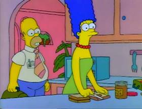 Screenshots from the 1990 Gracie Films cartoon Life on the Fast Lane