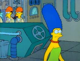 Screenshots from the 1990 Gracie Films cartoon Life on the Fast Lane