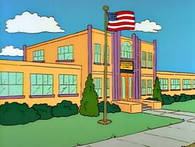 Screenshots from the 1990 Gracie Films cartoon Bart Gets an F