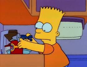 Screenshots from the 1990 Gracie Films cartoon Bart vs. Thanksgiving